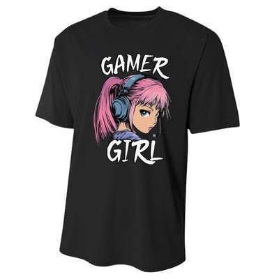 Gamer Girl Women Video Gaming Graphic Gift Performance Sprint T-Shirt