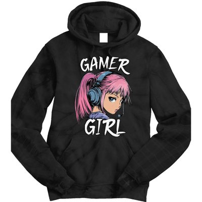 Gamer Girl Women Video Gaming Graphic Gift Tie Dye Hoodie