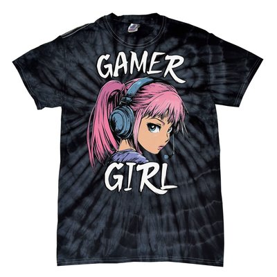 Gamer Girl Women Video Gaming Graphic Gift Tie-Dye T-Shirt