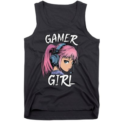 Gamer Girl Women Video Gaming Graphic Gift Tank Top