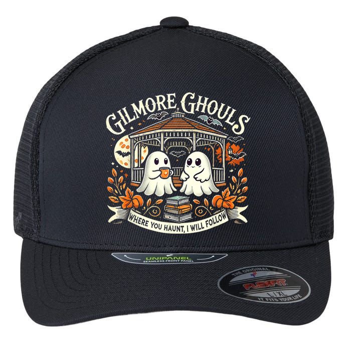 Gilmore Ghouls Where You Haunt I Will Follow Flexfit Unipanel Trucker Cap