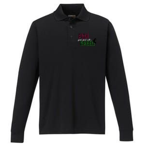 Goes Good With Green Performance Long Sleeve Polo