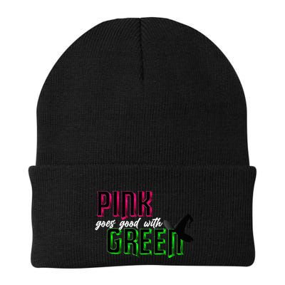 Goes Good With Green Knit Cap Winter Beanie