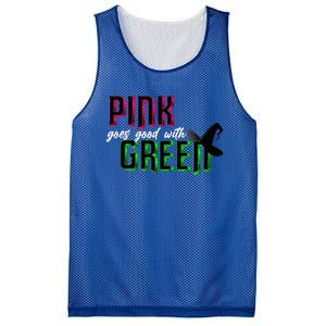 Goes Good With Green Mesh Reversible Basketball Jersey Tank