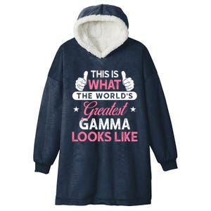 Gamma Gift: WorldS Greatest Gamma Cute Gift Hooded Wearable Blanket