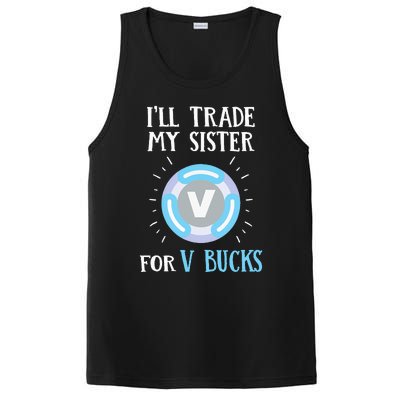 Gamer Gift Will Trade My Sister for V Bucks Gaming PosiCharge Competitor Tank