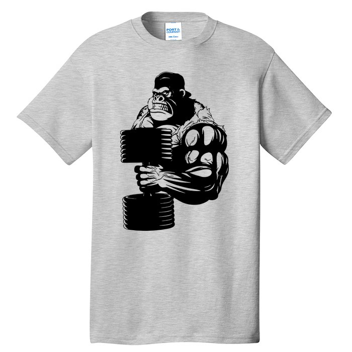 Gorilla Gym Weight Lifting Workout Training Tall T-Shirt