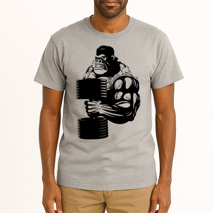 Gorilla Gym Weight Lifting Workout Training Tall T-Shirt