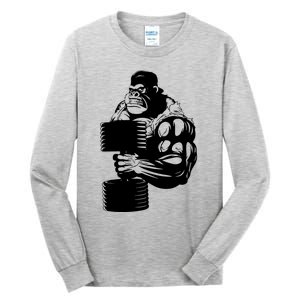 Gorilla Gym Weight Lifting Workout Training Tall Long Sleeve T-Shirt