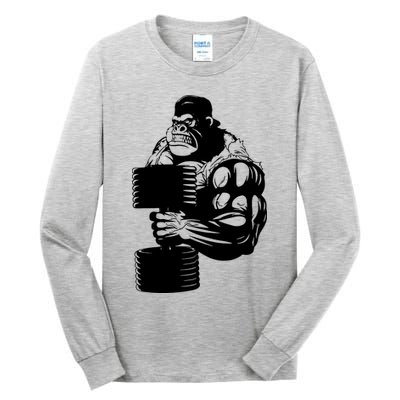 Gorilla Gym Weight Lifting Workout Training Tall Long Sleeve T-Shirt