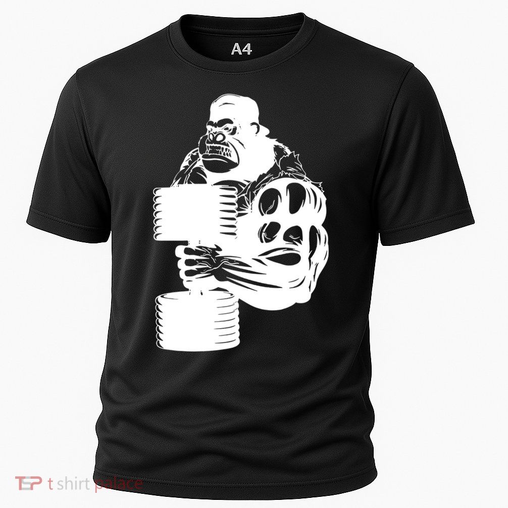 Gorilla Gym Weight Lifting Workout Training Performance Shirt