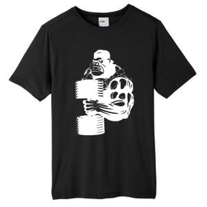 Gorilla Gym Weight Lifting Workout Training Tall Fusion ChromaSoft Performance T-Shirt