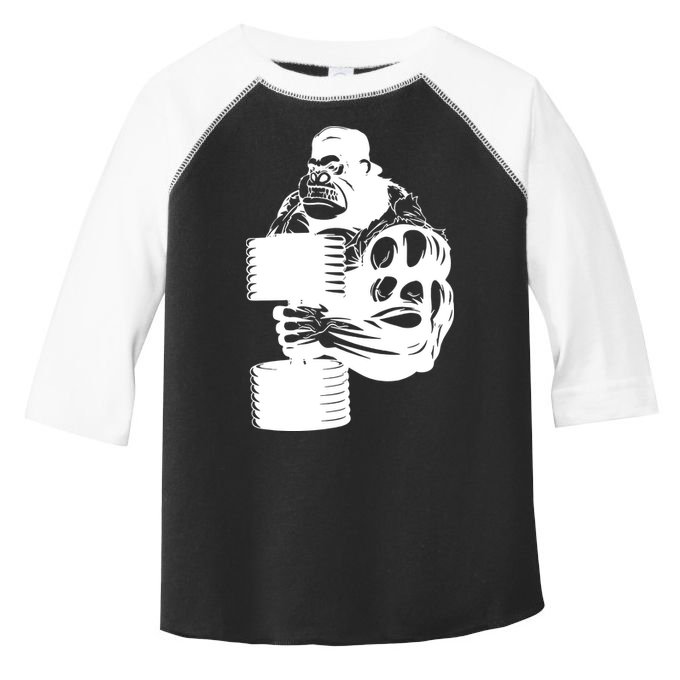 Gorilla Gym Weight Lifting Workout Training Toddler Fine Jersey T-Shirt