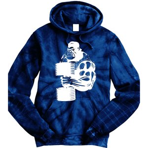 Gorilla Gym Weight Lifting Workout Training Tie Dye Hoodie