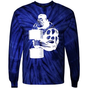 Gorilla Gym Weight Lifting Workout Training Tie-Dye Long Sleeve Shirt