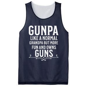 Gunpa Grandpa Who Own Guns Mesh Reversible Basketball Jersey Tank