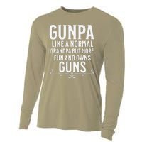 Gunpa Grandpa Who Own Guns Cooling Performance Long Sleeve Crew