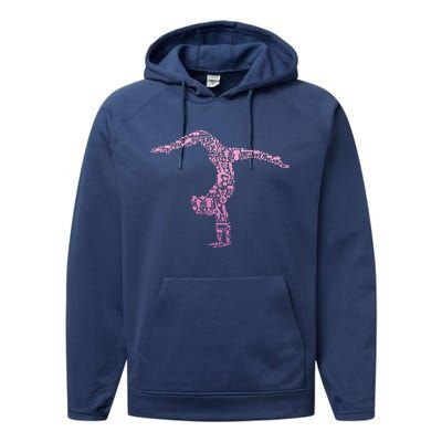 Gymnastics Gymnast Women Girl Performance Fleece Hoodie