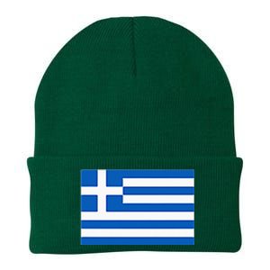 Greece Gift Women Men Kids Left Chest Greek Flag Souvenir Knit Cap Winter Beanie