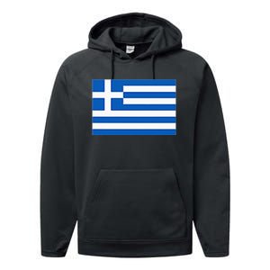 Greece Gift Women Men Kids Left Chest Greek Flag Souvenir Performance Fleece Hoodie