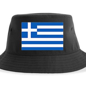 Greece Gift Women Men Kids Left Chest Greek Flag Souvenir Sustainable Bucket Hat