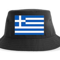 Greece Gift Women Men Kids Left Chest Greek Flag Souvenir Sustainable Bucket Hat