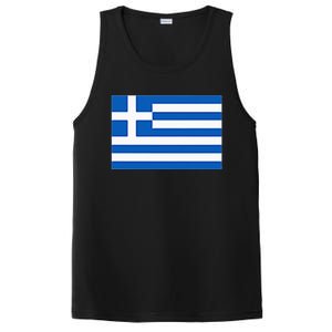 Greece Gift Women Men Kids Left Chest Greek Flag Souvenir PosiCharge Competitor Tank