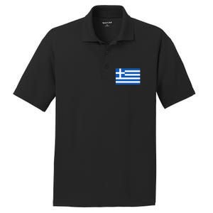 Greece Gift Women Men Kids Left Chest Greek Flag Souvenir PosiCharge RacerMesh Polo