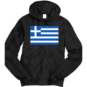 Greece Gift Women Men Kids Left Chest Greek Flag Souvenir Tie Dye Hoodie