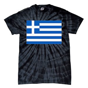 Greece Gift Women Men Kids Left Chest Greek Flag Souvenir Tie-Dye T-Shirt