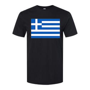 Greece Gift Women Men Kids Left Chest Greek Flag Souvenir Softstyle CVC T-Shirt