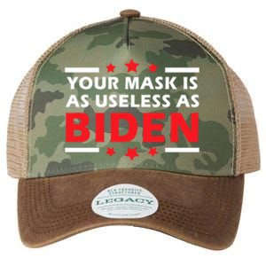 Great Gift Your Mask Is As Useless As Joe Biden Sucks Legacy Tie Dye Trucker Hat