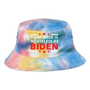 Great Gift Your Mask Is As Useless As Joe Biden Sucks Tie Dye Newport Bucket Hat