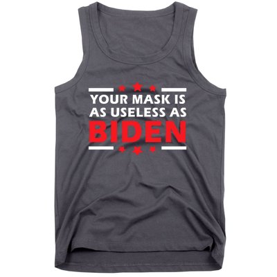 Great Gift Your Mask Is As Useless As Joe Biden Sucks Tank Top