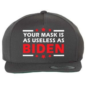 Great Gift Your Mask Is As Useless As Joe Biden Sucks Wool Snapback Cap