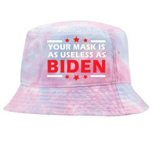 Great Gift Your Mask Is As Useless As Joe Biden Sucks Tie-Dyed Bucket Hat