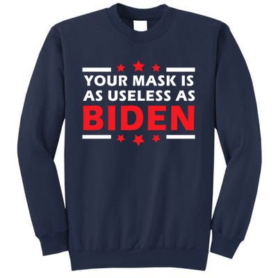 Great Gift Your Mask Is As Useless As Joe Biden Sucks Sweatshirt