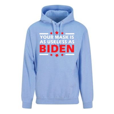 Great Gift Your Mask Is As Useless As Joe Biden Sucks Unisex Surf Hoodie