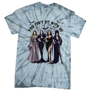 Ghoul Gang You CanT Sit With Us Goth Graphic Halloween Tie-Dye T-Shirt