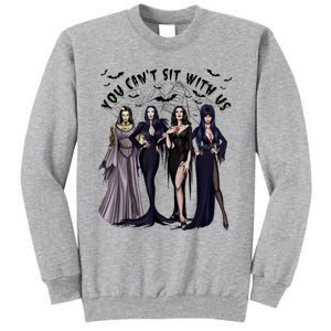 Ghoul Gang You CanT Sit With Us Goth Graphic Halloween Tall Sweatshirt