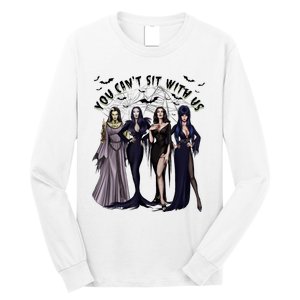 Ghoul Gang You CanT Sit With Us Goth Graphic Halloween Long Sleeve Shirt