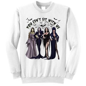 Ghoul Gang You CanT Sit With Us Goth Graphic Halloween Sweatshirt