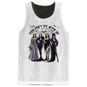 Ghoul Gang You CanT Sit With Us Goth Graphic Halloween Mesh Reversible Basketball Jersey Tank