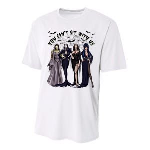 Ghoul Gang You CanT Sit With Us Goth Graphic Halloween Performance Sprint T-Shirt