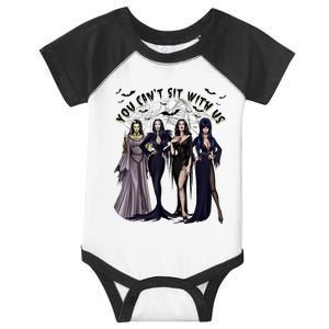 Ghoul Gang You CanT Sit With Us Goth Graphic Halloween Infant Baby Jersey Bodysuit