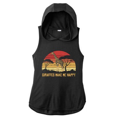 Giraffe Gift Zookeeper Gift Vintage African Sw Gift Ladies PosiCharge Tri-Blend Wicking Draft Hoodie Tank