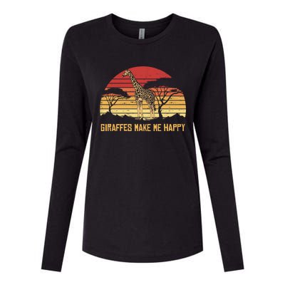 Giraffe Gift Zookeeper Gift Vintage African Sw Gift Womens Cotton Relaxed Long Sleeve T-Shirt