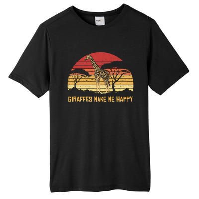 Giraffe Gift Zookeeper Gift Vintage African Sw Gift Tall Fusion ChromaSoft Performance T-Shirt