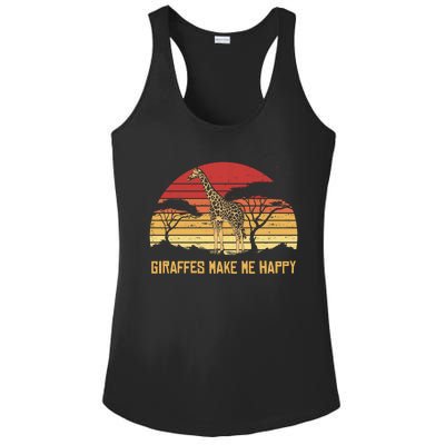 Giraffe Gift Zookeeper Gift Vintage African Sw Gift Ladies PosiCharge Competitor Racerback Tank