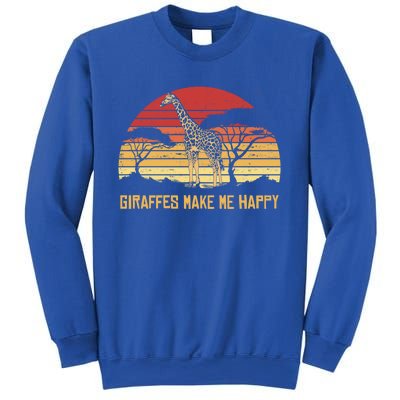 Giraffe Gift Zookeeper Gift Vintage African Sw Gift Sweatshirt